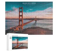 Puzzle 300 PCS pour Adolescents Golden Gate Bridge, San Francisco Puzzle pour Adultes Jeu De Réflexion, Analyse Et Logique, Idéal comme Cadeau 300 PCS