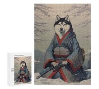 Puzzle 300 PCS pour Adolescents Husky The Samurai Puzzle pour Adultes Jeux Relaxants Décoration Parfaite, pour Toute La Famille 300 PCS