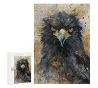 Puzzle 300 PCS pour Adolescents Intense Eagle Stare Puzzle Jeux De Famille Assemblage De Motifs Cadeaux Uniques pour Anniversaire Et Noël 300 PCS