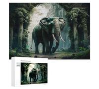 Puzzle 300 PCS pour Adolescents Jungle Elephant Majesty -1 Puzzle pour Adultes, Jouet, Décoration Murale, Améliore La Mémoire, Aide À Exercer Le Cerveau 300 PCS