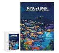 Puzzle 300 PCS pour Adolescents Kingstown, Saint Vincent and The Grenadines Jeux De Puzzle Relaxants, Défi Difficile, Cadeaux Uniques pour Anniversaire Et Noël 300 PCS