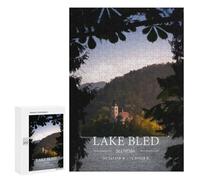 Puzzle 300 PCS pour Adolescents Lake Bled Puzzles pour Adultes Jeux Relaxants Décoration Intérieure Cadeaux Uniques pour Anniversaire Et Noël 300 PCS