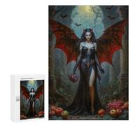 Puzzle 300 PCS pour Adolescents Lilith, Demoness with Wings Jeux De Puzzle Relaxants, Défi Difficile, Cadeaux Uniques pour Anniversaire Et Noël 300 PCS