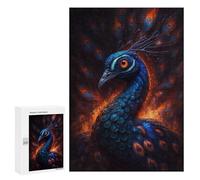 Puzzle 300 PCS pour Adolescents Magical Peacock Artwork -1 Casse-têtes pour Adolescents Analyse Et Logique Interaction Parent-Enfant Jeux Stimulants Jouets 300 PCS