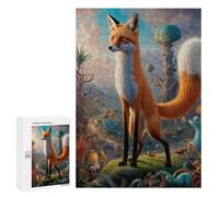 Puzzle 300 PCS pour Adolescents Mystical Fox Encounters Jeux De Puzzle Relaxants, Défi Difficile, Cadeaux Uniques pour Anniversaire Et Noël 300 PCS