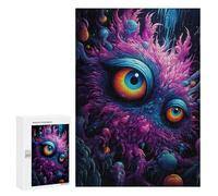 Puzzle 300 PCS pour Adolescents Owl Eyes in Fantasy Land Puzzle pour Adultes Jeu De Réflexion, Analyse Et Logique, Idéal comme Cadeau 300 PCS