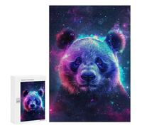 Puzzle 300 PCS pour Adolescents Panda Animal Space Puzzle Jeux De Famille Assemblage De Motifs Cadeaux Uniques pour Anniversaire Et Noël 300 PCS