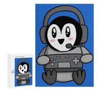 Puzzle 300 PCS pour Adolescents Penguin Gamer Puzzle pour Adultes Jouets Anti-Stress Difficile Idéal comme Cadeau 300 PCS