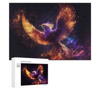 Puzzle 300 PCS pour Adolescents Phoenix Rise Celestial Flame Artwork -1 Puzzle pour Adultes Jeu De Réflexion, Analyse Et Logique, Idéal comme Cadeau 300 PCS