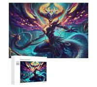 Puzzle 300 PCS pour Adolescents Phoenix Rise Fantasy Artwork Puzzles pour Adultes Jeu Familial Course De Vitesse Manuelle Cadeaux Anti-Stress 300 PCS