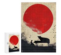 Puzzle 300 PCS pour Adolescents Piano Jeux De Puzzle Relaxants, Défi Difficile, Cadeaux Uniques pour Anniversaire Et Noël 300 PCS