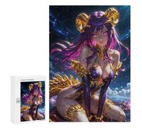 Puzzle 300 PCS pour Adolescents Purple Anime Girl Princess Casse-têtes pour Adolescents Analyse Et Logique Interaction Parent-Enfant Jeux Stimulants Jouets 300 PCS