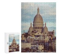 Puzzle 300 PCS pour Adolescents Sacré-Cœur Basilica, Paris Puzzle pour Adultes Jouets Anti-Stress Difficile Idéal comme Cadeau 300 PCS