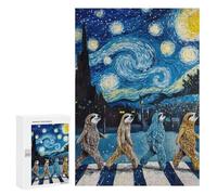 Puzzle 300 PCS pour Adolescents Sloth Abbey Road Puzzle pour Adultes Jouets Anti-Stress Difficile Idéal comme Cadeau 300 PCS