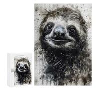 Puzzle 300 PCS pour Adolescents Sloth Slow and Steady Puzzles pour Adultes Jeu Familial Décoration Intérieure pour Anniversaire, Noël 300 PCS