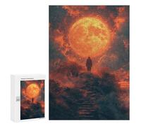 Puzzle 300 PCS pour Adolescents Stairway to The Moon Puzzle Adulte Jeu Manuel Décoration Intérieure Cadeaux Uniques pour Anniversaire Et Noël 300 PCS