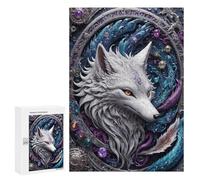Puzzle 300 PCS pour Adolescents Steampunk Fox Puzzle Jeux De Famille Assemblage De Motifs Cadeaux Uniques pour Anniversaire Et Noël 300 PCS