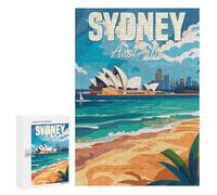 Puzzle 300 PCS pour Adolescents Sydney Australia Casse-têtes pour Adultes Jeux Relaxants Analyse Et Logique Interaction Parent-Enfant 300 PCS