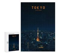 Puzzle 300 PCS pour Adolescents Tokyo Puzzle pour Adultes Jouets Anti-Stress Difficile Idéal comme Cadeau 300 PCS