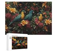 Puzzle 300 PCS pour Adolescents Tropical Birds in Bloom Puzzle pour Adultes Jeu De Réflexion, Analyse Et Logique, Idéal comme Cadeau 300 PCS