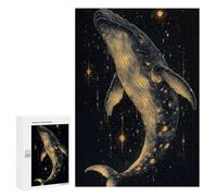 Puzzle 300 PCS pour Adolescents Whale in The Stars Jeux De Puzzle Relaxants, Défi Difficile, Cadeaux Uniques pour Anniversaire Et Noël 300 PCS