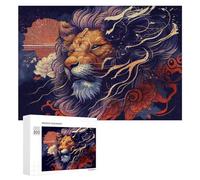 Puzzle 300 PCS pour Adolescents Whimsical Lion Illustration Puzzle pour Adultes, Jouet, Décoration Murale, Améliore La Mémoire, Aide À Exercer Le Cerveau 300 PCS
