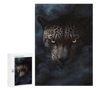 Puzzle 300 PCS pour Adolescents Wild Jaguar Halloween Jeux De Puzzle Relaxants, Défi Difficile, Cadeaux Uniques pour Anniversaire Et Noël 300 PCS