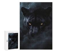 Puzzle 300 PCS pour Adolescents Wild Panther Halloween Jeux De Puzzle Relaxants, Défi Difficile, Cadeaux Uniques pour Anniversaire Et Noël 300 PCS