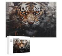 Puzzle 300 PCS pour Adolescents Wild Tiger Majesty Puzzle pour Adultes, Jouet, Décoration Murale, Améliore La Mémoire, Aide À Exercer Le Cerveau 300 PCS