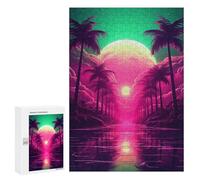 Puzzle 300 PCS pour Adultes Abstract Retrowave Fusion Puzzles pour Adultes - Jouets À Monter Soi-même, Amusants Et Humoristiques pour Un Anniversaire Ou Noël 300 PCS