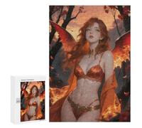 Puzzle 300 PCS pour Adultes Captivating Auburn Seraph in an Enchanted Forest Puzzle Casse-tête Jeu De Réflexion Difficile Offrez-Le en Cadeau À Toute La Famille 300 PCS