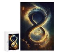 Puzzle 300 PCS pour Adultes Cosmic Serpent in Space Puzzle Casse-tête Jeu De Réflexion Difficile Offrez-Le en Cadeau À Toute La Famille 300 PCS