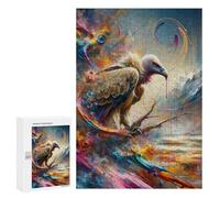 Puzzle 300 PCS pour Adultes Eagle Artwork Painting Puzzle Casse-tête Jeu De Réflexion Difficile Offrez-Le en Cadeau À Toute La Famille 300 PCS