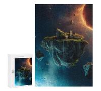 Puzzle 300 PCS pour Adultes Floating Island Puzzle pour Adultes Jeux Relaxants Découpe De Précision Idéal comme Cadeau pour Toute La Famille 300 PCS