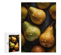 Puzzle 300 PCS pour Adultes Fresh Wet Pears Fruit Puzzle Casse-tête Jeu De Réflexion Difficile Offrez-Le en Cadeau À Toute La Famille 300 PCS