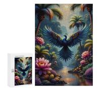 Puzzle 300 PCS pour Adultes Jungle Peacock Paradise Puzzle Casse-tête Jeu De Réflexion Difficile Offrez-Le en Cadeau À Toute La Famille 300 PCS