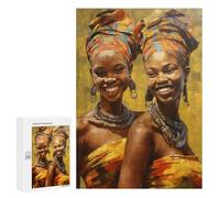 Puzzle 300 PCS pour Adultes Painted African Sisters Puzzles pour Adultes - Jouets À Monter Soi-même, Amusants Et Humoristiques pour Un Anniversaire Ou Noël 300 PCS