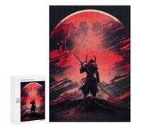 Puzzle 300 PCS pour Adultes Samurai Moonlit Journey -2 Puzzle Casse-tête Jeu De Réflexion Difficile Offrez-Le en Cadeau À Toute La Famille 300 PCS