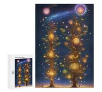 Puzzle 300 PCS pour Adultes Two Surreal Trees Puzzle pour Adultes, Jouet, Décoration Murale, Cadeau Anti-Stress 300 PCS