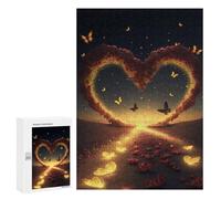 Puzzle 300 PCS Pour Les Adolescents Love Path with Butterflies -1 Puzzle Pour Adultes Jouets DIY Analyse Et Logique Comme Cadeaux Pour Toute La Famille 300 PCS