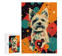 Puzzle 300 PCS Pour Les Adolescents White West Highland Terrier Pop Art Print Playful Dog Decor Puzzle Pour Adultes Jouets DIY Mais Drôle Et Humour Défi éducatif 300 PCS