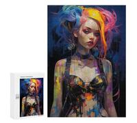Puzzle 300 PCS Punk Girl No5 Puzzles pour Adultes, Jouet, Décoration Murale, Cadeau d'anniversaire, Idéal pour Toute La Famille 300 PCS