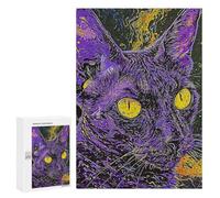 Puzzle 300 PCS Purple Cat Puzzles pour Adultes, Jouet, Décoration Murale, Cadeau d'anniversaire, Idéal pour Toute La Famille 300 PCS