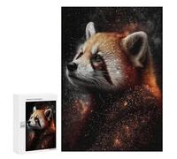 Puzzle 300 PCS Red Panda Galaxy Art Print -2 Puzzles pour Adolescents - Anti-Stress - Défi Éducatif - Idée Cadeau Et Anniversaire Unique 300 PCS