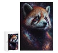 Puzzle 300 PCS Red Panda Galaxy Art Print Puzzles pour Adolescents - Anti-Stress - Défi Éducatif - Idée Cadeau Et Anniversaire Unique 300 PCS