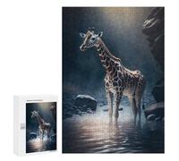 Puzzle 300 PCS River Giraffe Puzzles pour Adultes, Jouet, Décoration Murale, Motif À Assembler, Idéal comme Cadeau pour Toute La Famille 300 PCS
