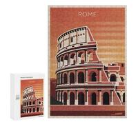 Puzzle 300 PCS Rome Colosseum Puzzles pour Adultes, Jouet, Décoration Murale, Motif À Assembler, Idéal comme Cadeau pour Toute La Famille 300 PCS