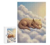 Puzzle 300 PCS Sleeping Dragon Cub on Clouds Puzzles pour Adultes Jouets Anti-Stress Vacances À La Maison Tuer Le Temps Faire Travailler Le Cerveau 300 PCS