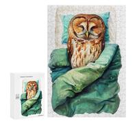 Puzzle 300 PCS Sleeping Owl Bird Art Puzzles pour Adultes, Jouet, Décoration Murale, Cadeau d'anniversaire, Idéal pour Toute La Famille 300 PCS