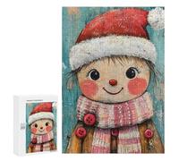 Puzzle 300 PCS Smiling Christmas Girl Puzzles pour Adultes, Jouet, Décoration Murale, Motif À Assembler, Idéal comme Cadeau pour Toute La Famille 300 PCS
